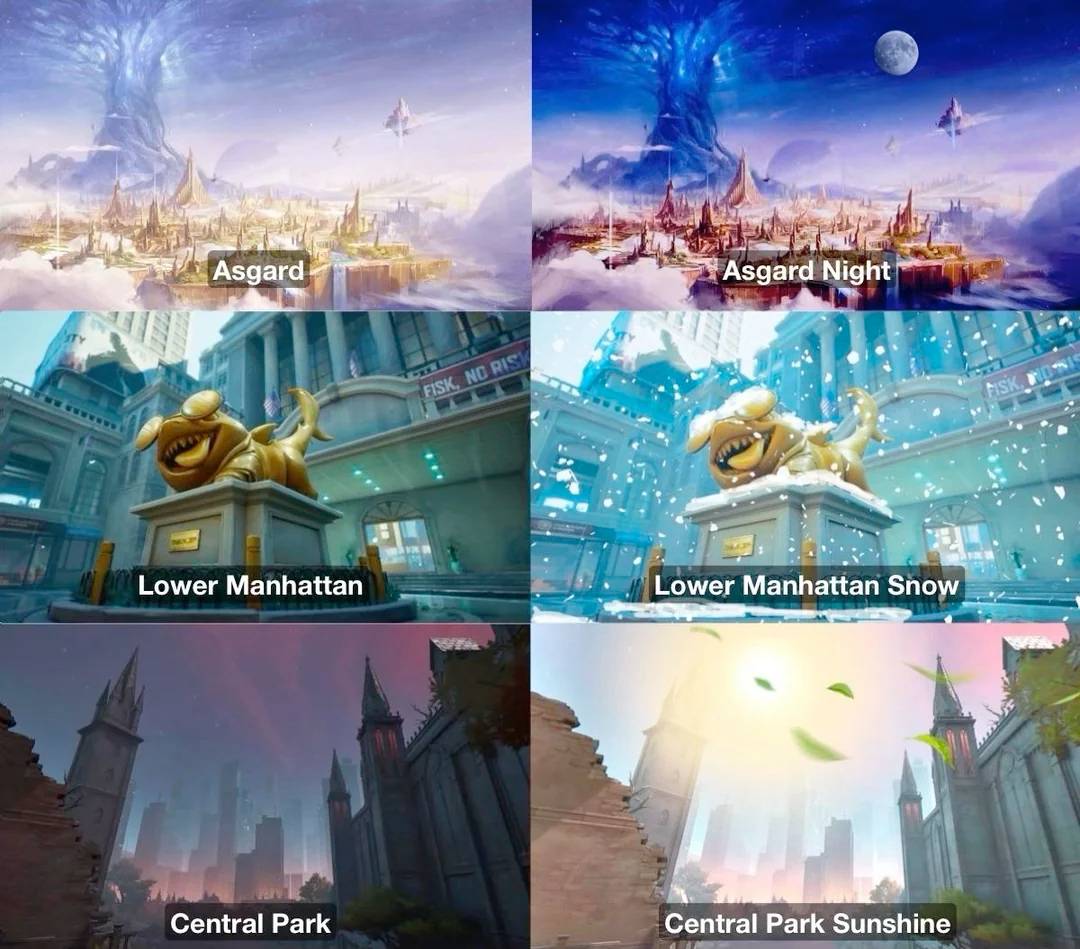 Weather concept for Marvel Rivals maps